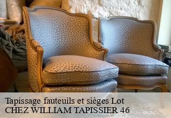 Tapissage fauteuils et sièges 46 Lot  CHEZ WILLIAM TAPISSIER 46