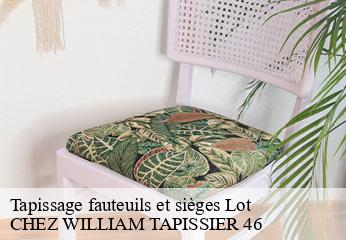 Tapissage fauteuils et sièges 46 Lot  CHEZ WILLIAM TAPISSIER 46