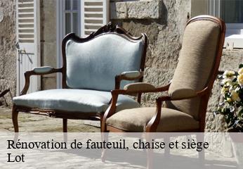 Rénovation de fauteuil, chaise et siège 46 Lot  CHEZ WILLIAM TAPISSIER 46