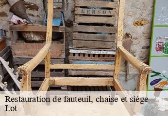 Restauration de fauteuil, chaise et siège 46 Lot  CHEZ WILLIAM TAPISSIER 46