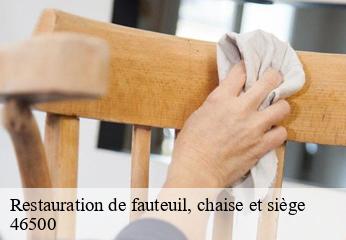 Restauration de fauteuil, chaise et siège  albiac-46500 CHEZ WILLIAM TAPISSIER 46