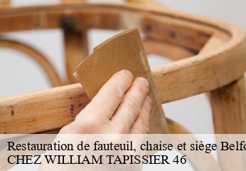 Restauration de fauteuil, chaise et siège  belfort-du-quercy-46230 CHEZ WILLIAM TAPISSIER 46