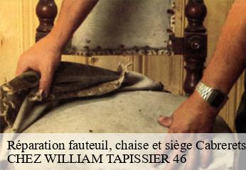 Réparation fauteuil, chaise et siège  cabrerets-46330 CHEZ WILLIAM TAPISSIER 46