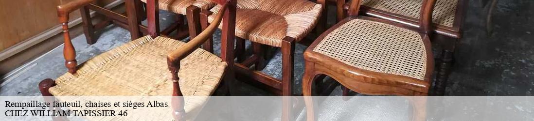 Rempaillage fauteuil, chaises et sièges  albas-46140 CHEZ WILLIAM TAPISSIER 46