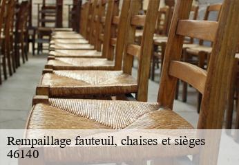 Rempaillage fauteuil, chaises et sièges  albas-46140 CHEZ WILLIAM TAPISSIER 46