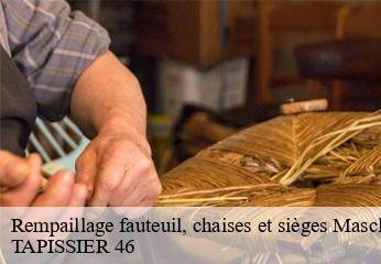 Rempaillage fauteuil, chaises et sièges masclat-46350 TAPISSIER 46