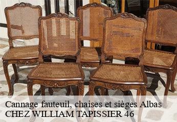 Cannage fauteuil, chaises et sièges  albas-46140 CHEZ WILLIAM TAPISSIER 46