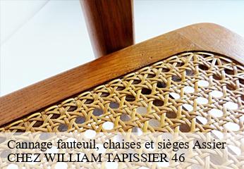 Cannage fauteuil, chaises et sièges  assier-46320 CHEZ WILLIAM TAPISSIER 46