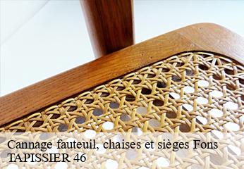 Cannage fauteuil, chaises et sièges fons-46100 TAPISSIER 46