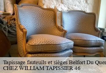 Tapissage fauteuils et sièges  belfort-du-quercy-46230 CHEZ WILLIAM TAPISSIER 46