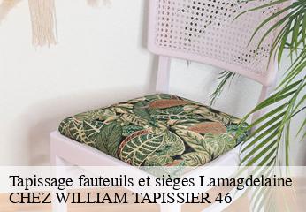 Tapissage fauteuils et sièges  lamagdelaine-46090 CHEZ WILLIAM TAPISSIER 46