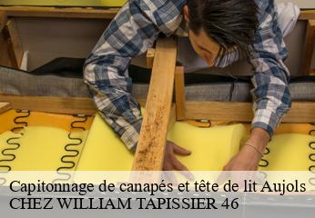 Capitonnage de canapés et tête de lit  aujols-46090 CHEZ WILLIAM TAPISSIER 46