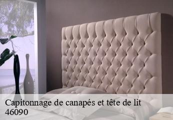 Capitonnage de canapés et tête de lit  aujols-46090 CHEZ WILLIAM TAPISSIER 46