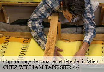 Capitonnage de canapés et tête de lit  miers-46500 CHEZ WILLIAM TAPISSIER 46